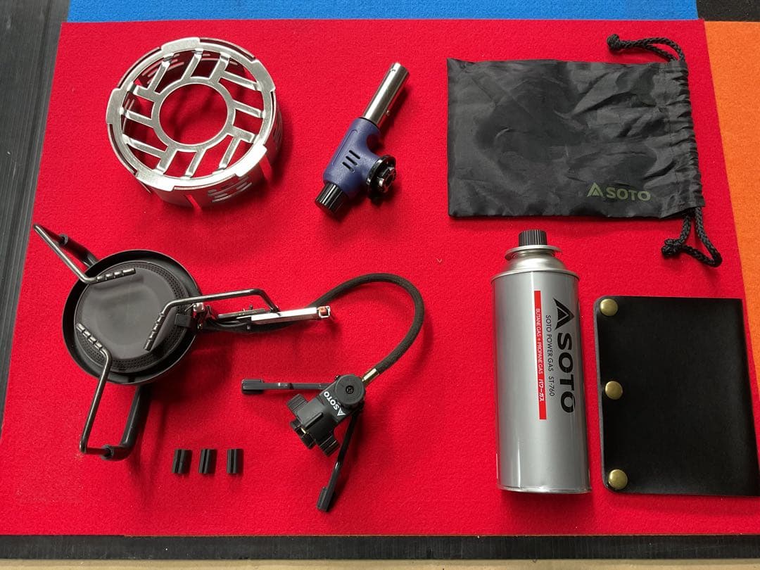 SOTO 廃盤希少人気商品ST-301モノトーンカラー動作良好美品防風リング他付