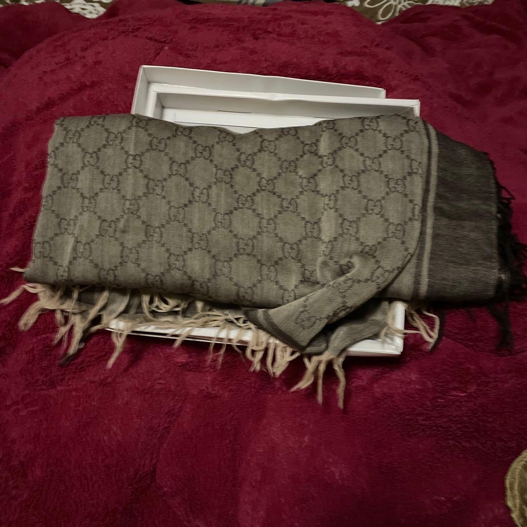週末限定お値下( ^ω^ )グッチ　GG ショール 大判