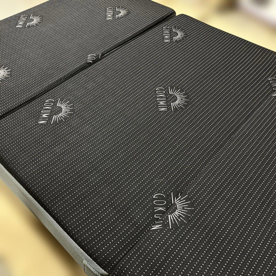 【GOKUMIN】◇◆マットレス◇三つ折り◆ベッドマット◇厚さ15cm◇程度良好