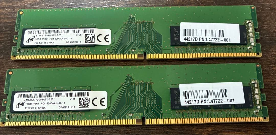 Micron PC4-3200AA 16GB×2枚組