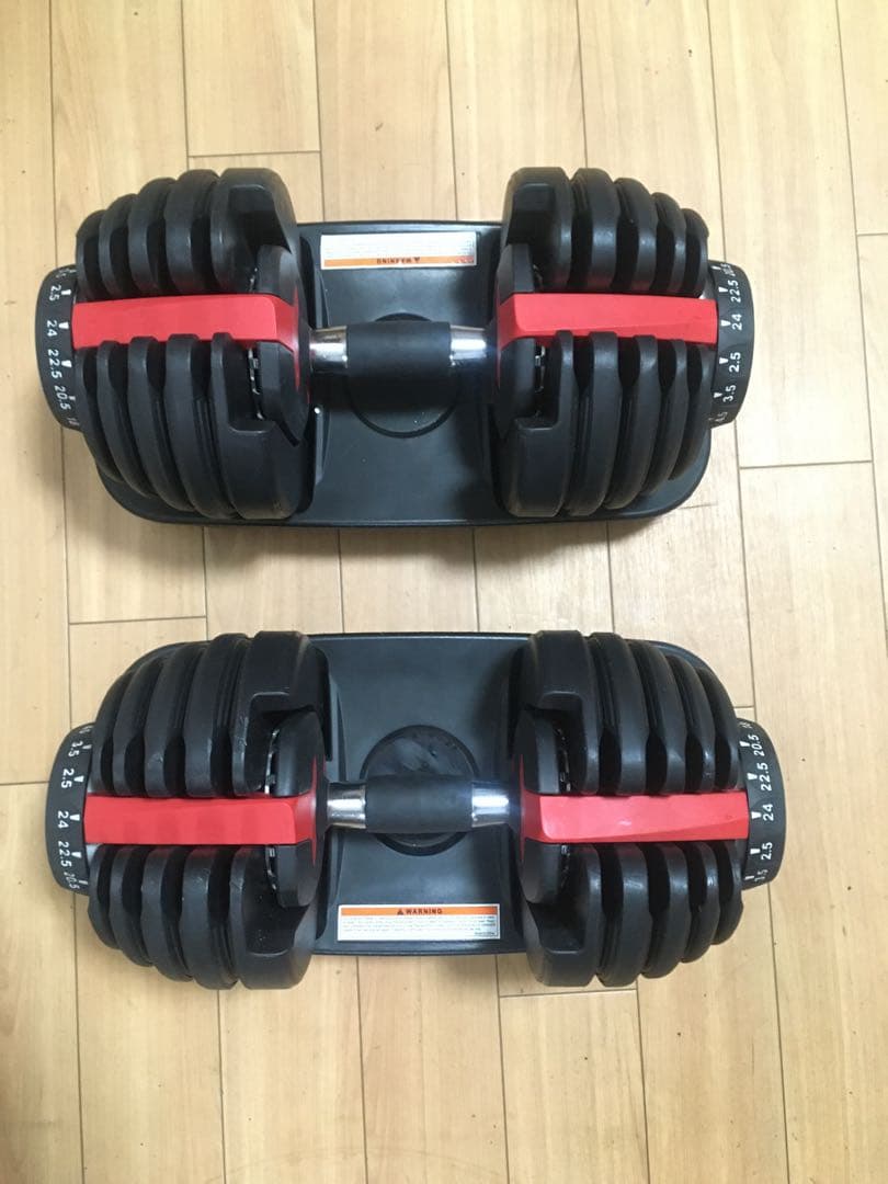 ① 可変式ダンベル 24Kg x 1個