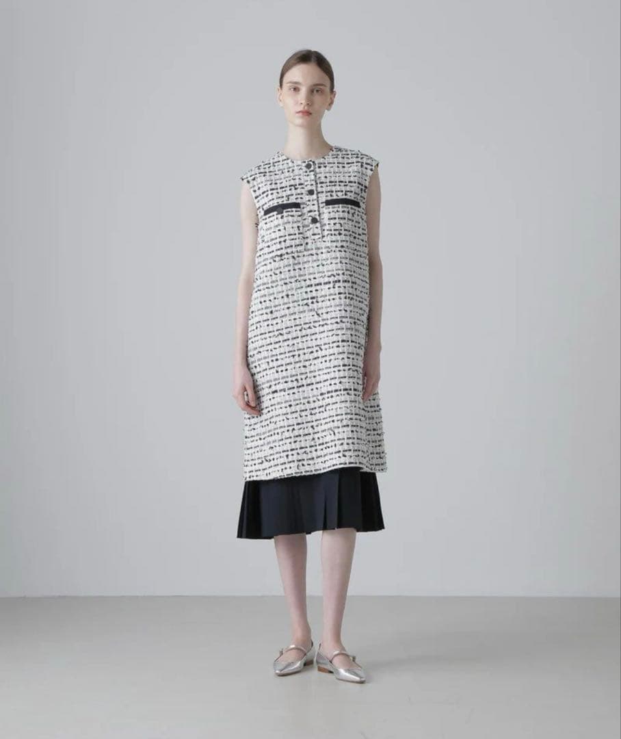 アドーア ADORE BLACK LABEL デニムツイード ワンピース　現行品