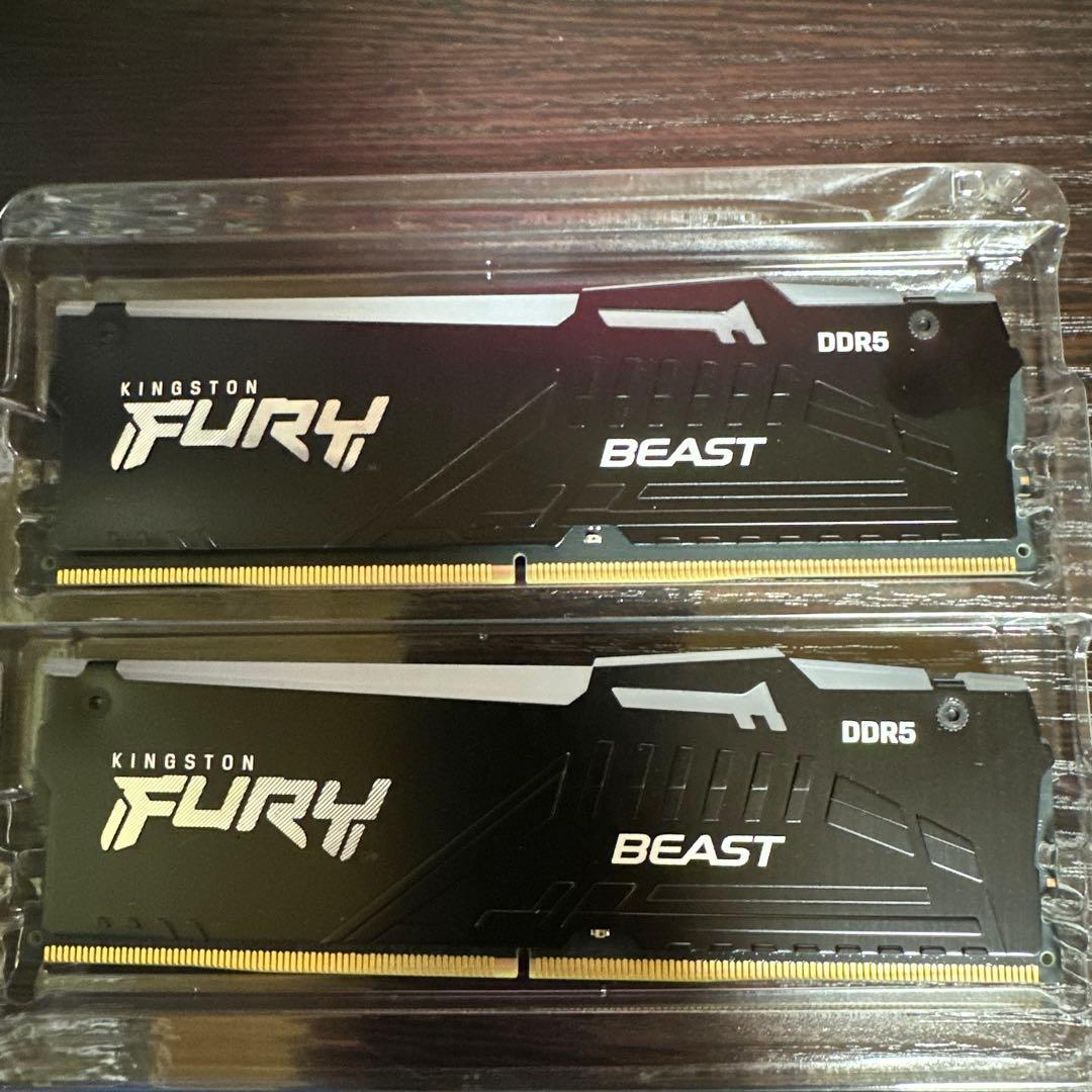 メモリー KINGSTON FURY BEAST DDR5 16GB (8GB x 2)