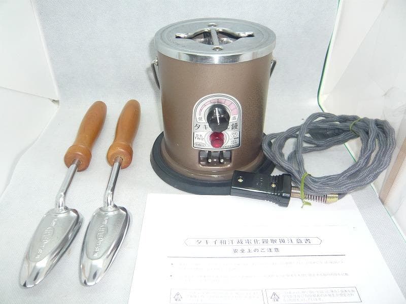 美品　タキイ　和裁電化鏝　ランプ付き　和裁コテ　和裁こて　タキイ製　鏝２本付