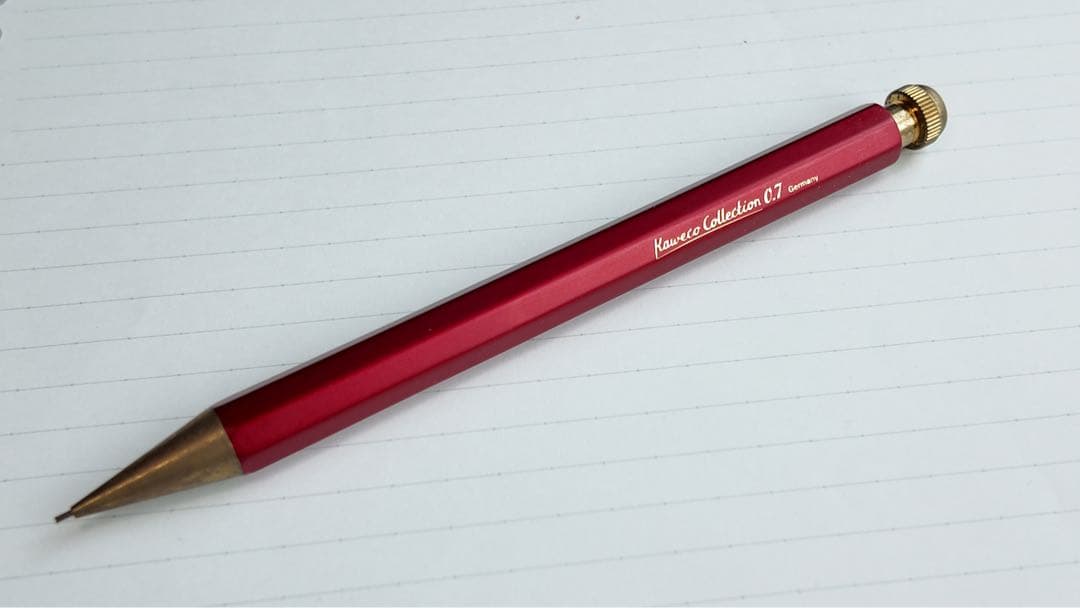 カヴェコスペシャル　レッド　ペンシル　0.7mm kaweco 限定色