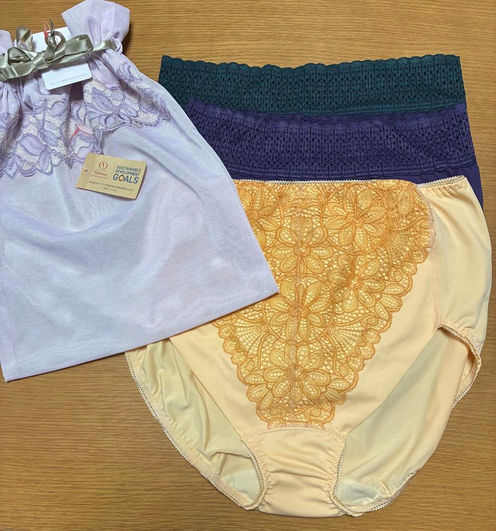 ダイアナ　ショーツ　３枚セット　EL ポーチ