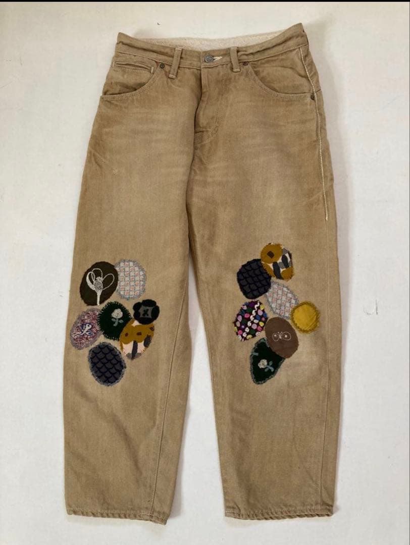 ミナペルホネン　always 34 パッチワーク　デニム