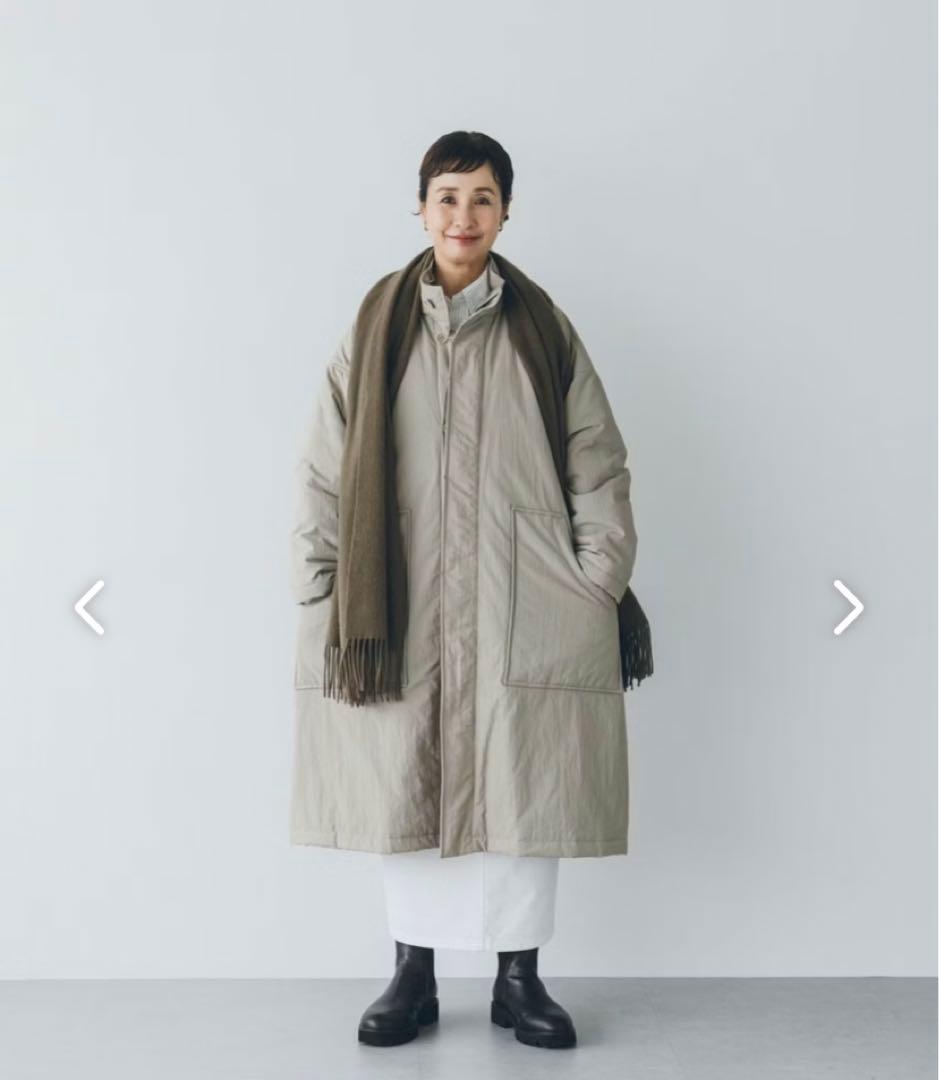 【新品未使用】 ata アタ 中綿コート ベージュ