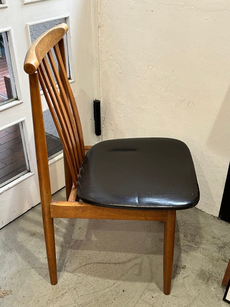 貴重!! 60s 70s ビンテージ 飛騨家具 日進木工　ウッドチェア ①