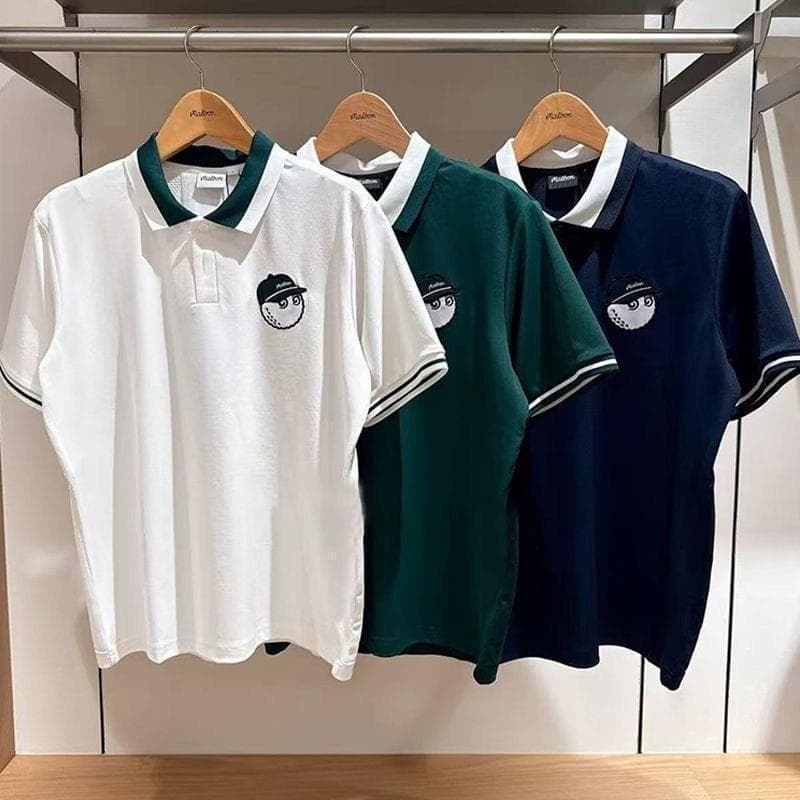 マルボンゴルフ ポロシャツ malbon golf メンズ シャツ 白色XXL