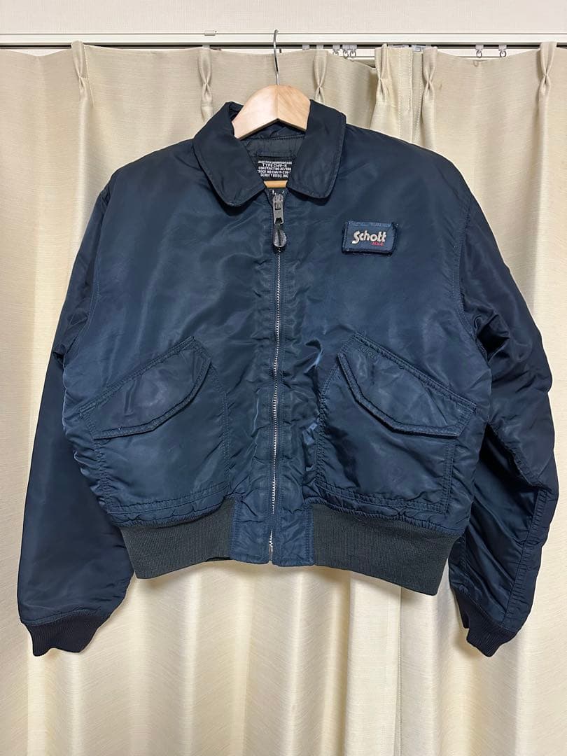 90s Schott ネイビー フライトジャケット TYPE CWU-R