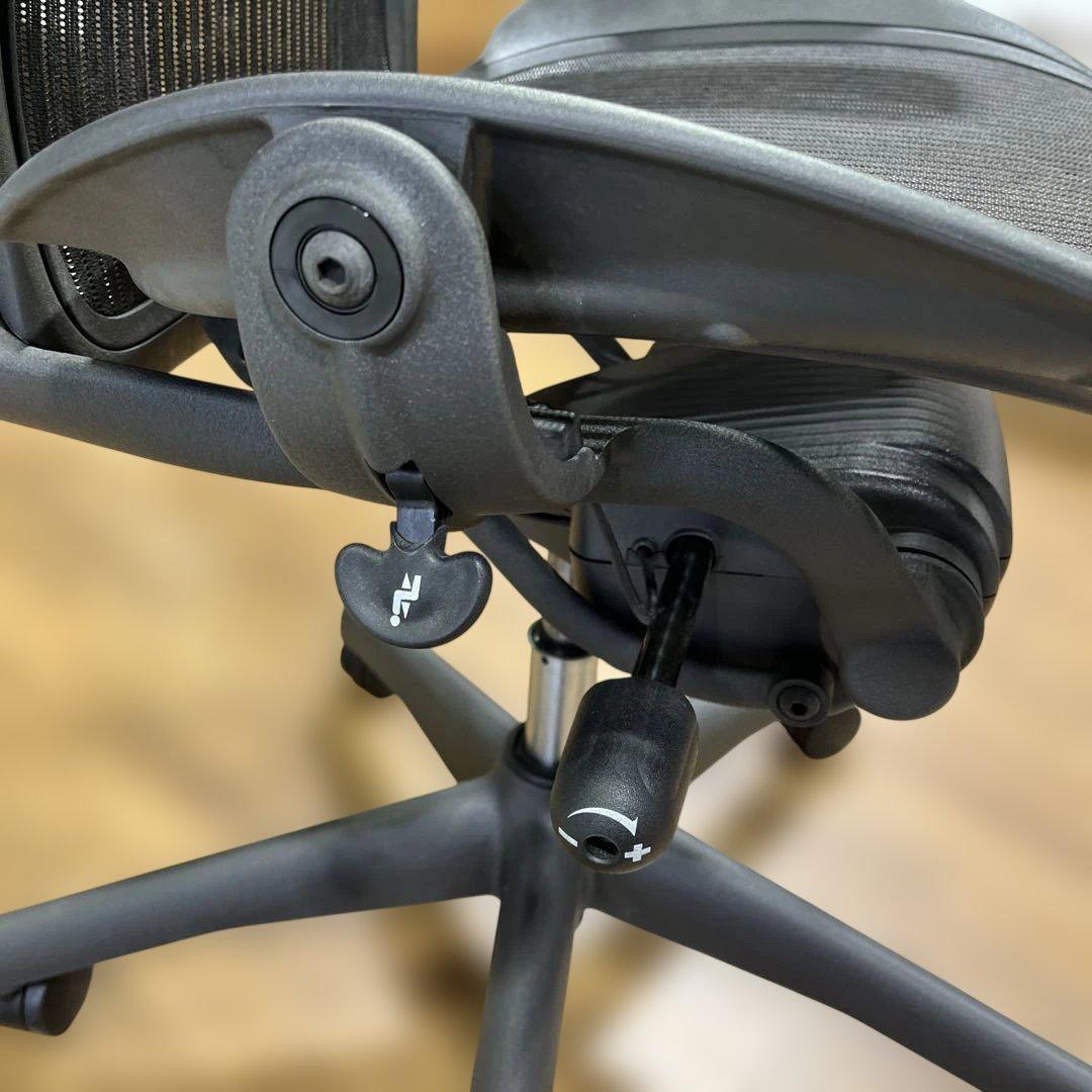 美品 ハーマンミラー アーロンチェア ランバーサポート Bサイズ フル装備