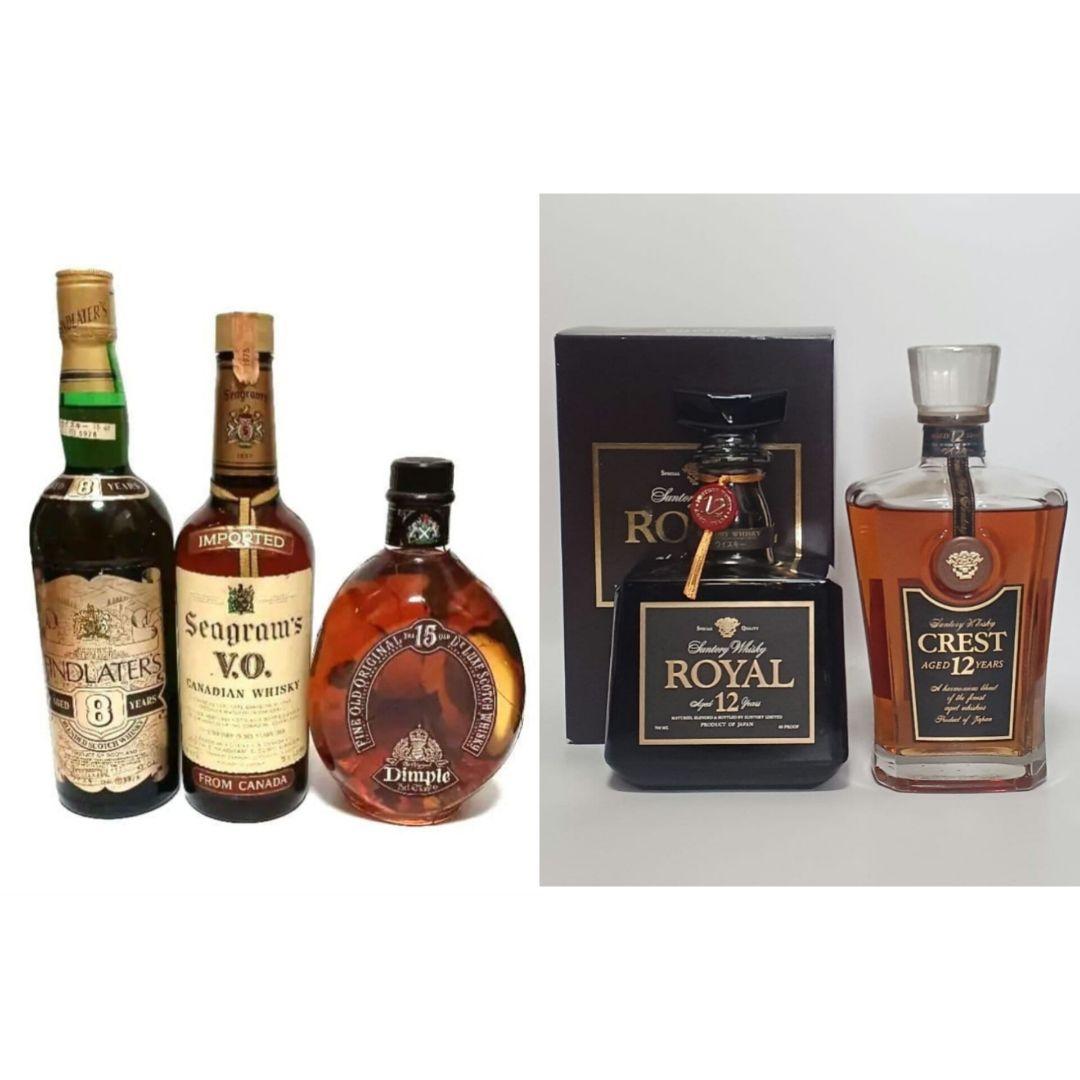 Findlater's 8年、Seagram's V.O.、Dimple 15年
