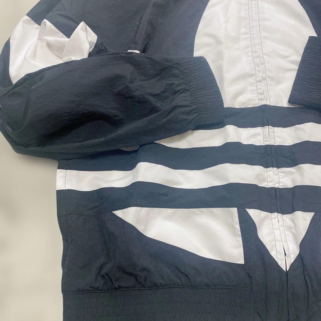 アディダス オリジナルス ビッグトレフォイル ナイロンセットアップ　黒（ L）