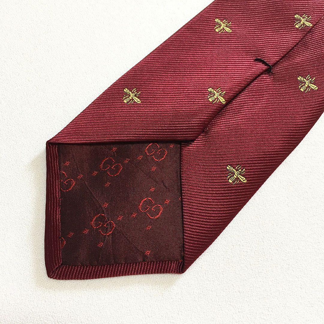 未使用級 グッチ GUCCI ネクタイ シルク 蜂 Bee ハチ グッチ