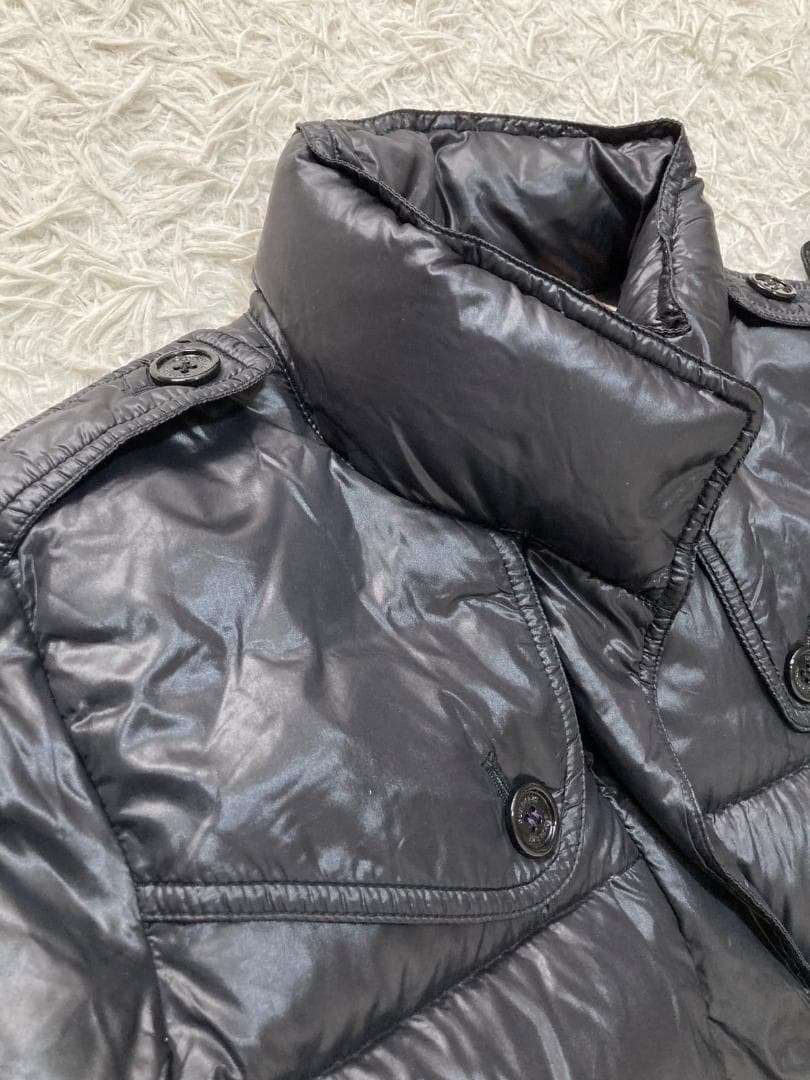 15948✨美品✨バーバリーロンドン 中綿ダウンコート ノバチェック 黒 S