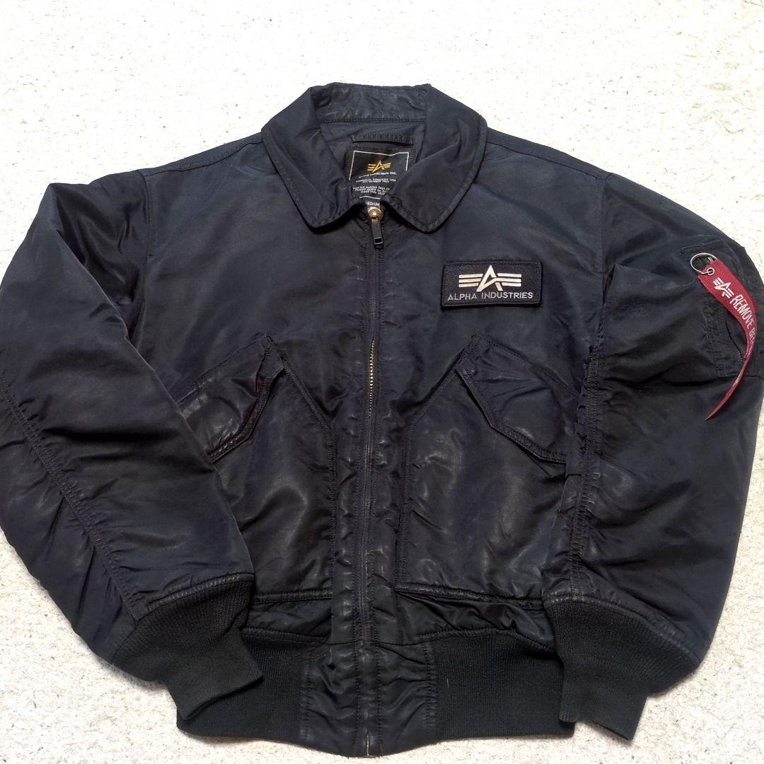 ALPHA INDUSTRIES CWU-45/P フライトジャケット黒