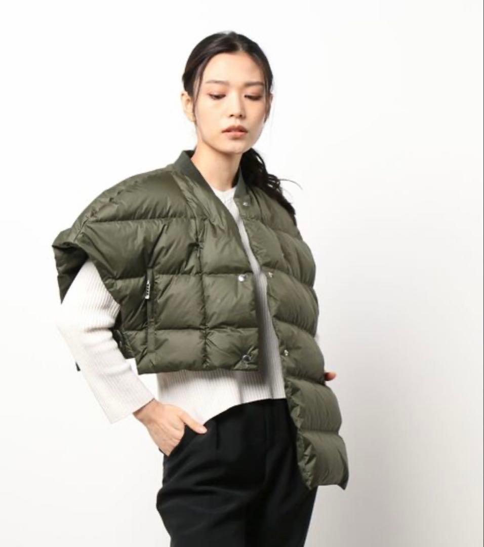 新品　UN3D ダウンベスト　アンスリード　 ショートベスト　ベスト　カーキ