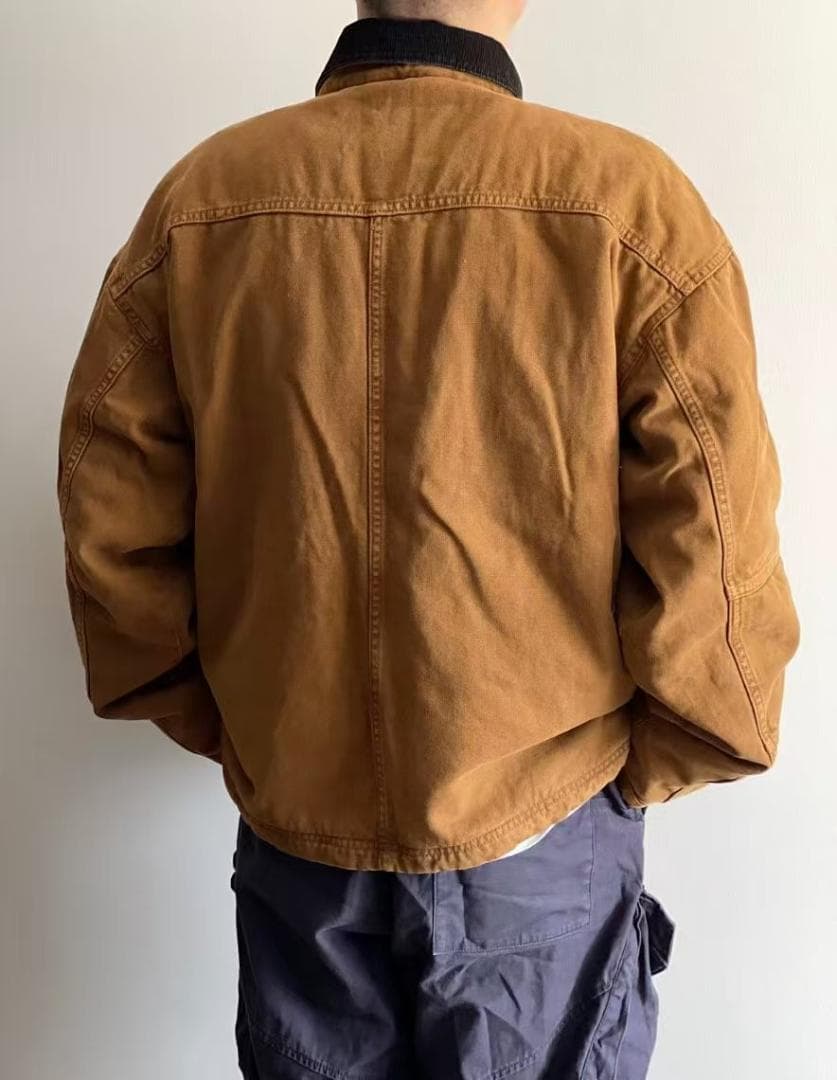 ジャケット・アウター stussy washed canvas shop jacket