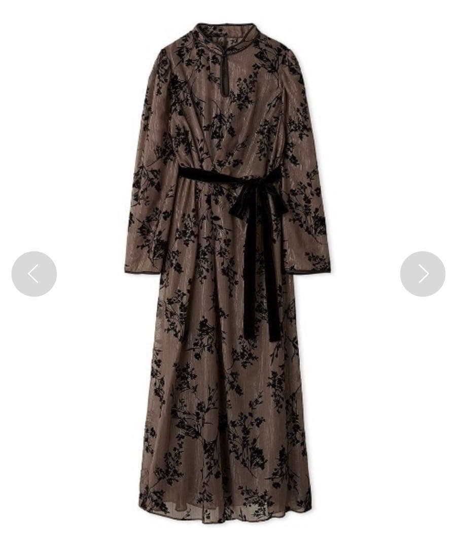 SNIDEL フロッキーシアーワンピース