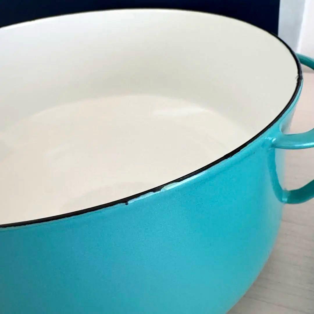 【未使用】DANSK/ダンスク 両手鍋 23cm ターコイズ