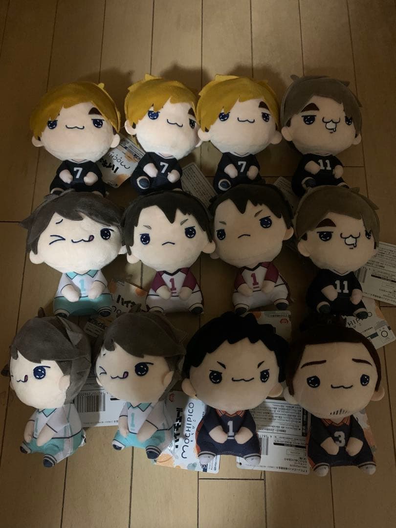 ハイキュー！！ もちぴこぬいぐるみ 12点 セット売り まとめ売り