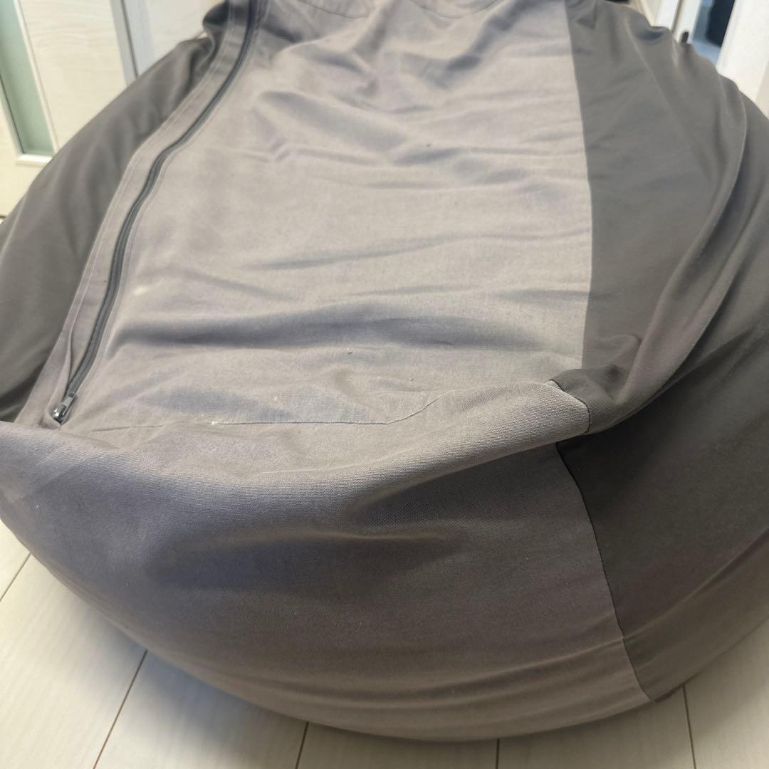 無印良品 人をダメにするソファ 本体 カバー付き 大　グレー、茶色2個セット