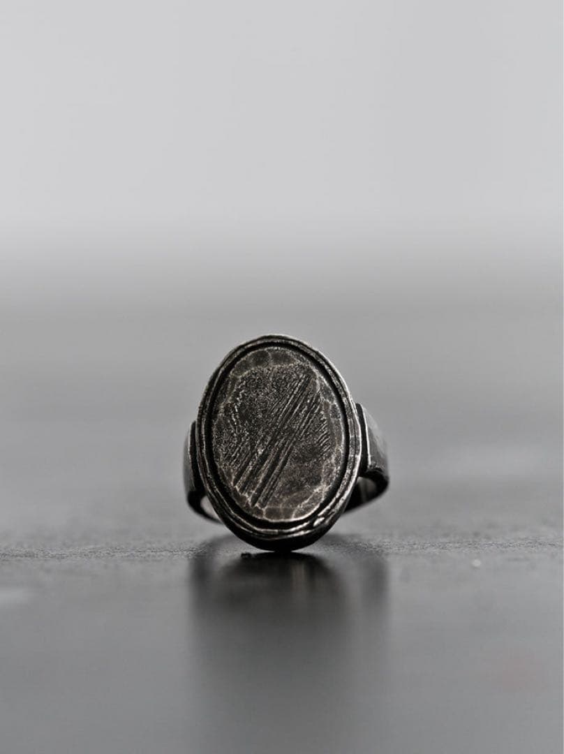 ANN DEMEULEMEESTER SIGN OVAL RING サイズM