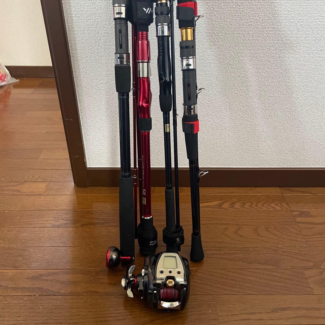 ダイワ　18シーボーグ300JL　他ロッド4本