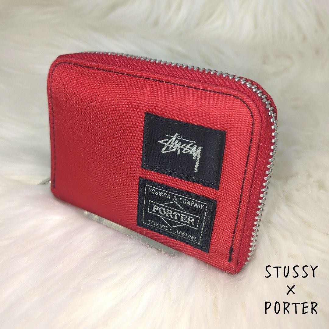 【激レア】STUSSY x PORTER ジップウォレット　ホワイト