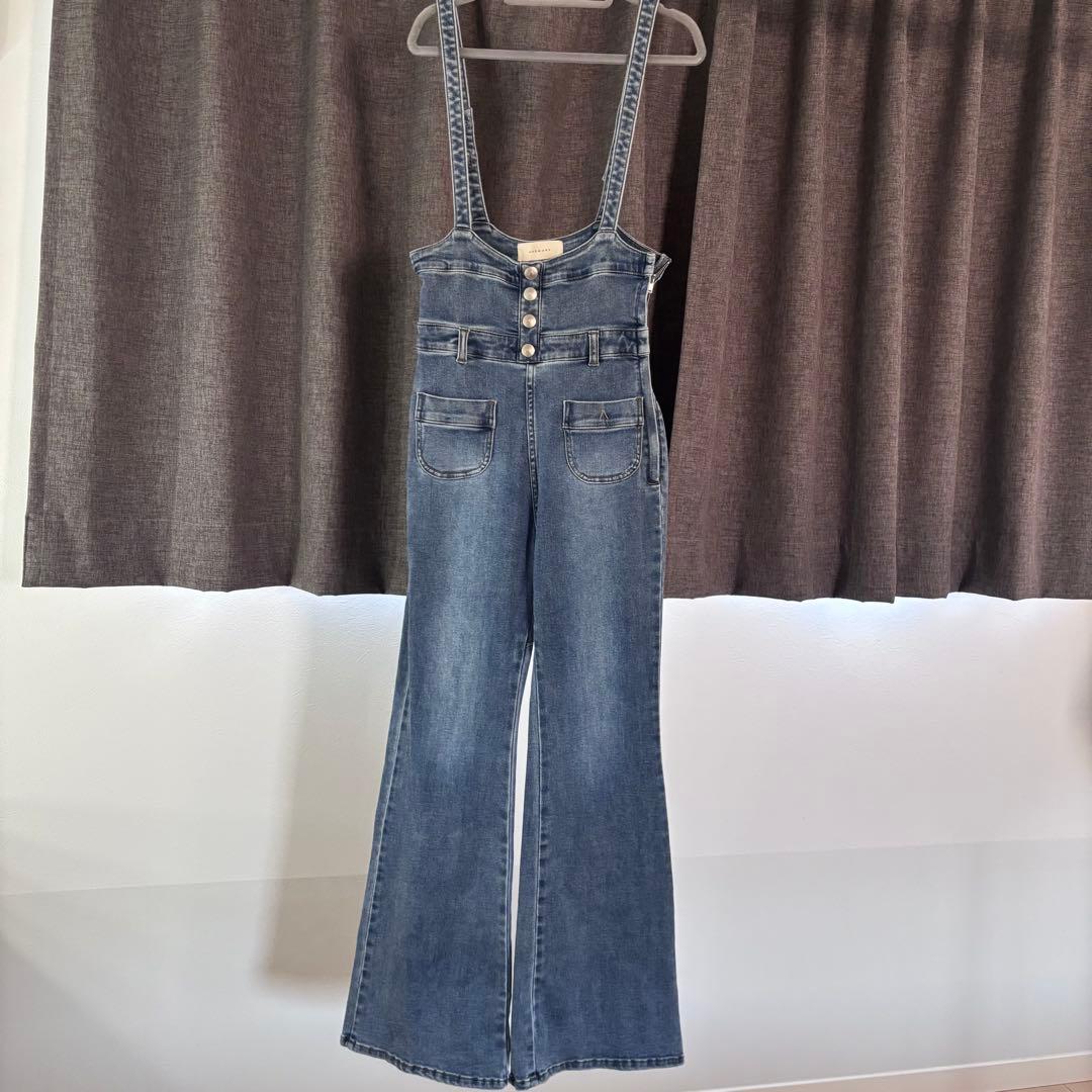 サロペット・オーバーオール・オールインワン andmary Heart hip denim allinone