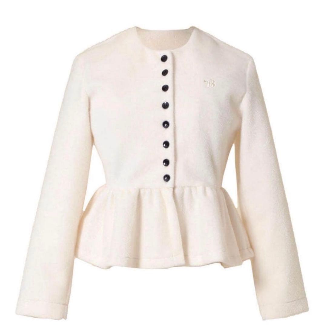 bibiy ペプラムカーディガン