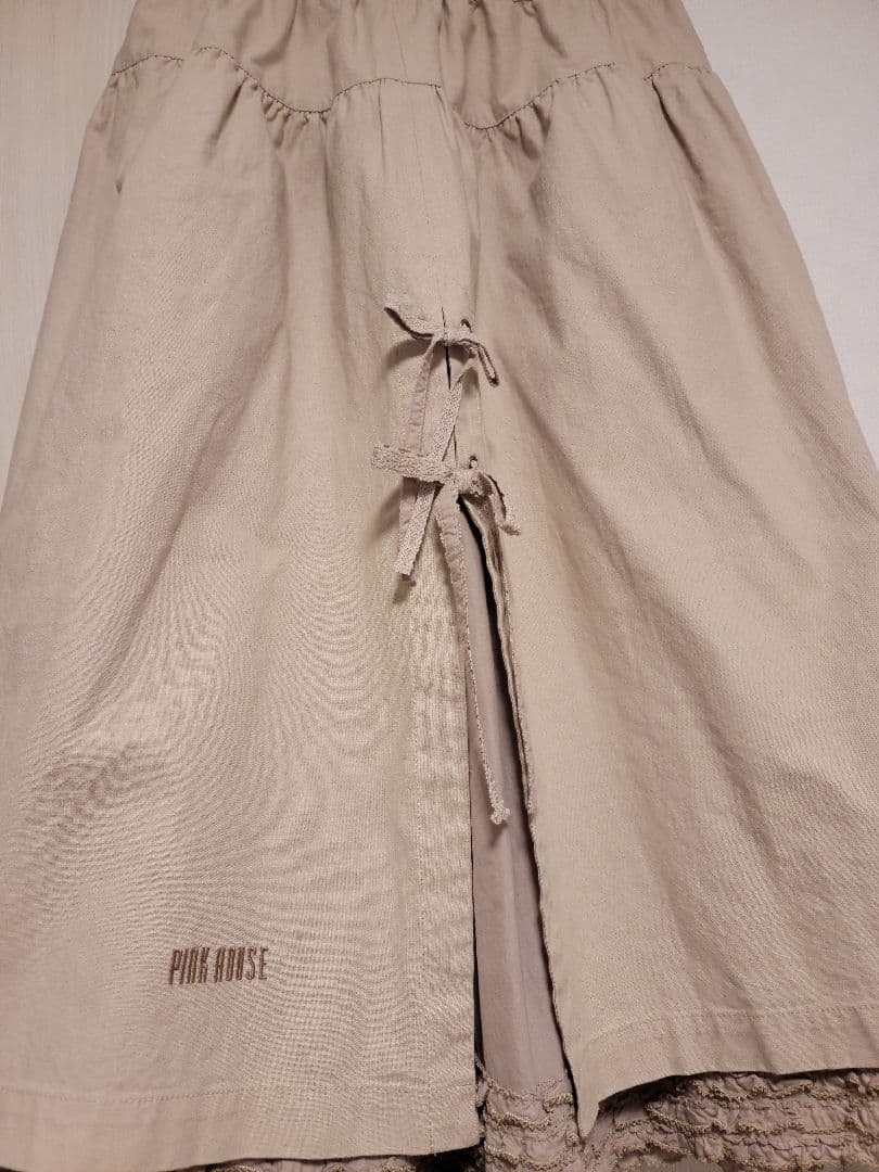 PINK HOUSE コットンリネンキャンバススカート