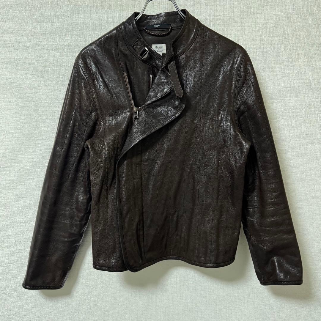 希少 Masakï paris マサキマツシマ レザージャケット ゴートレザー