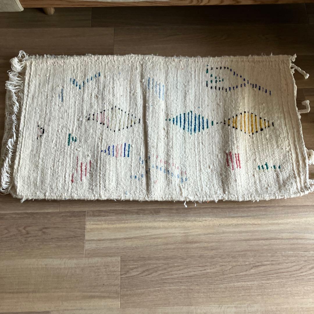 モロッコ　ラグ　アジラル　カラフル　2点
