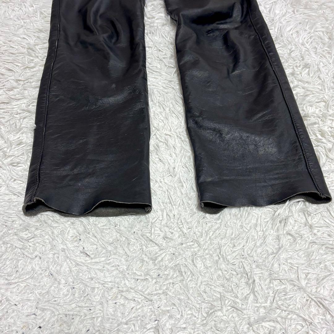✨良品✨ SCHOTT ショット　レザーパンツ　革パン ブラック 30　USA製