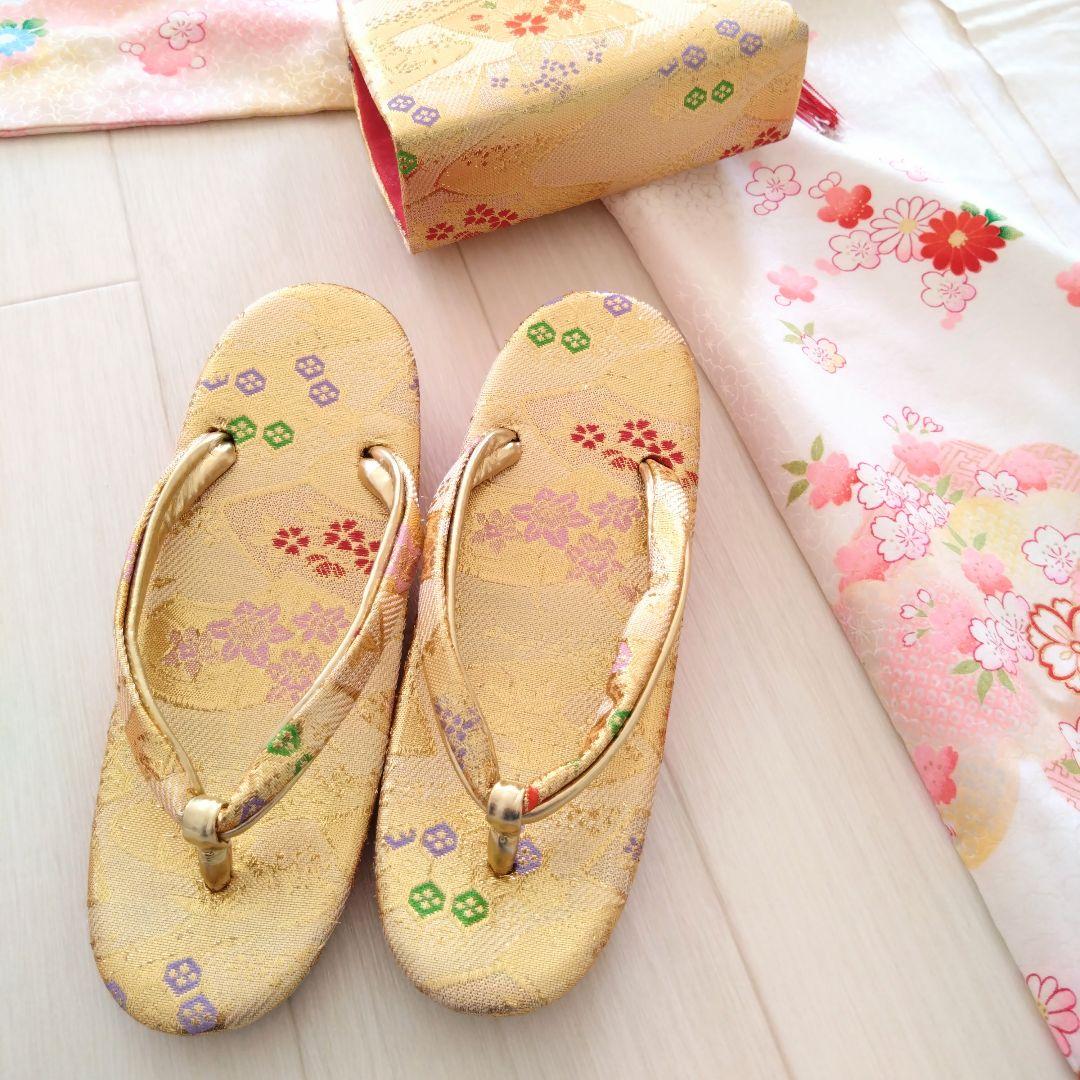 ​【きものやまと】七五三 7歳 女の子着物セット 白地 花と鶴