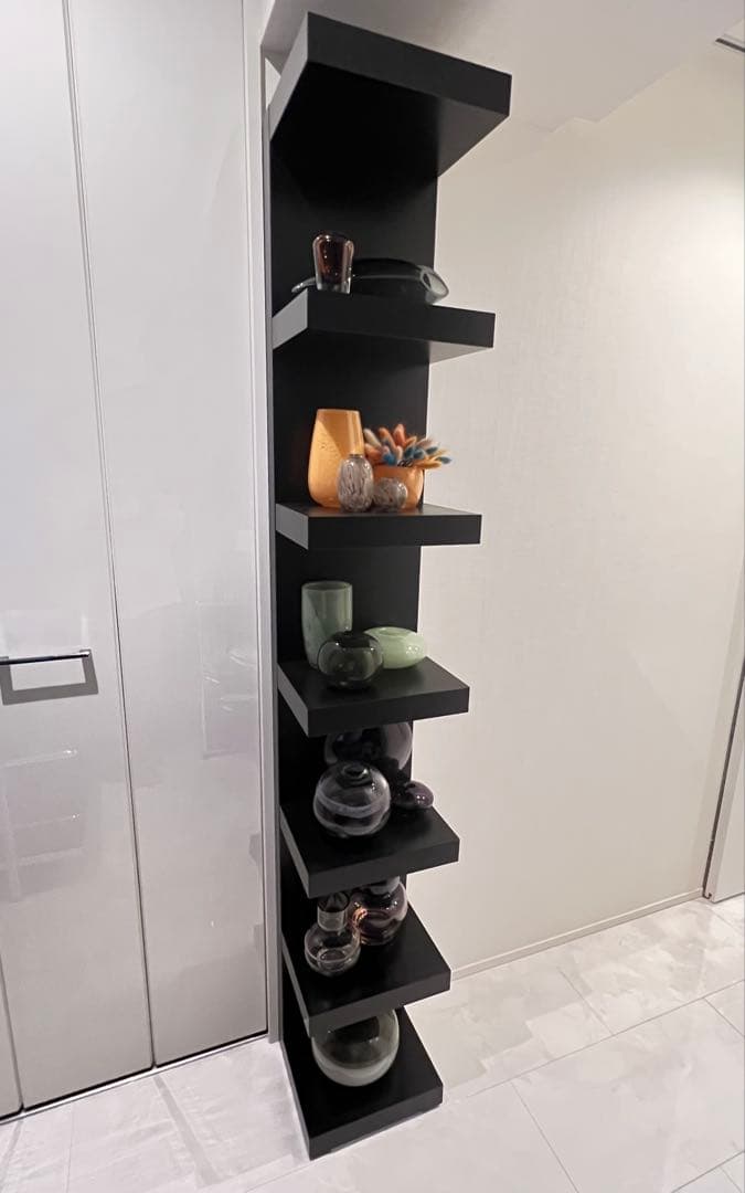 ●●●IKEAウォールシェルフユニットLACKラック黒●●●