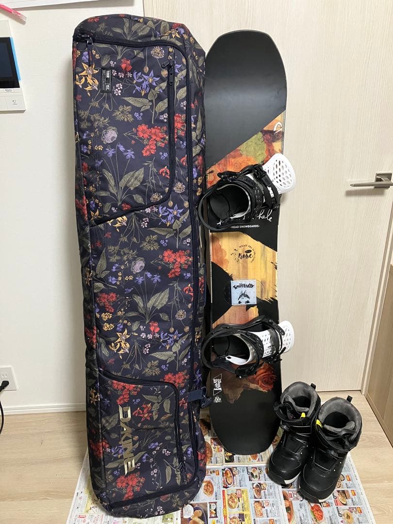 スノーボード4点セット　HEAD、SALOMON、FLUX、DAKINE