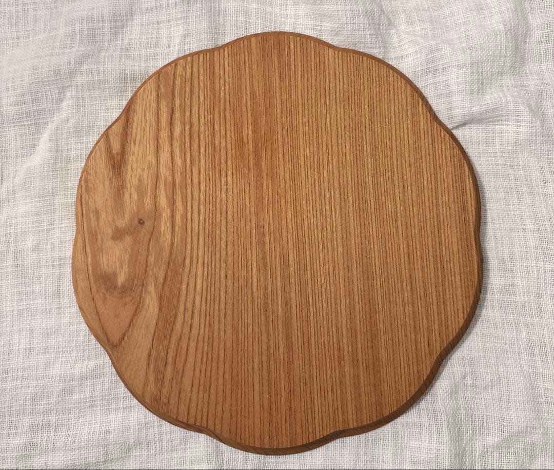 廃盤品　完売品　四十沢木材工芸　輪花盆　ケヤキ　9寸　27ｃｍ