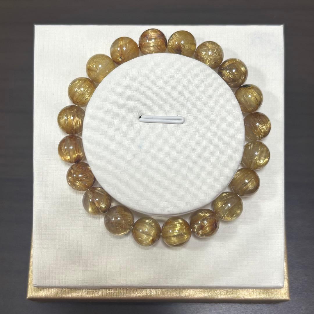 タイチンルチルクォーツ ゴールドルチル ブレスレット