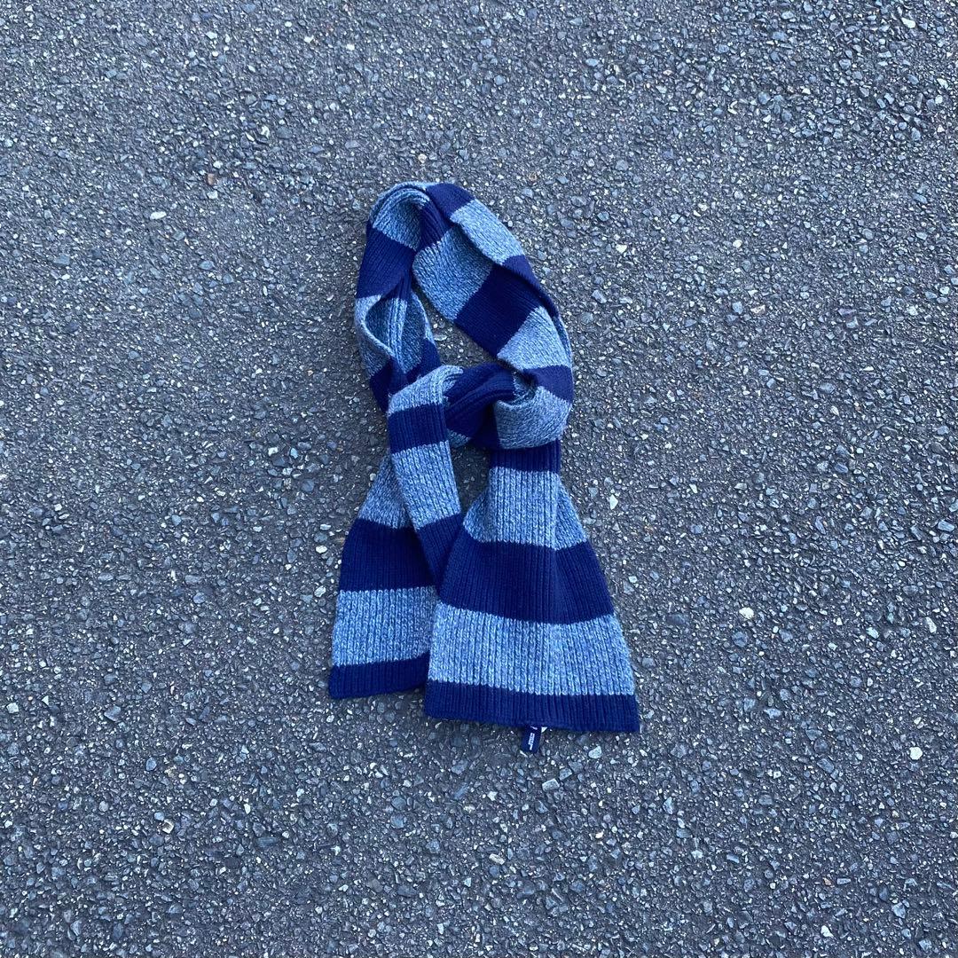 90's old gap ネイビー ボーダー マフラー アーカイブcityboy