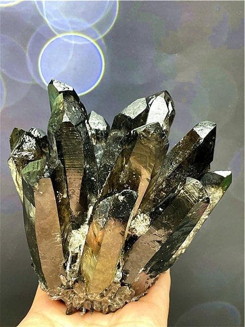 ★超綺麗高透明度水晶クラスターB87C6/163C18A