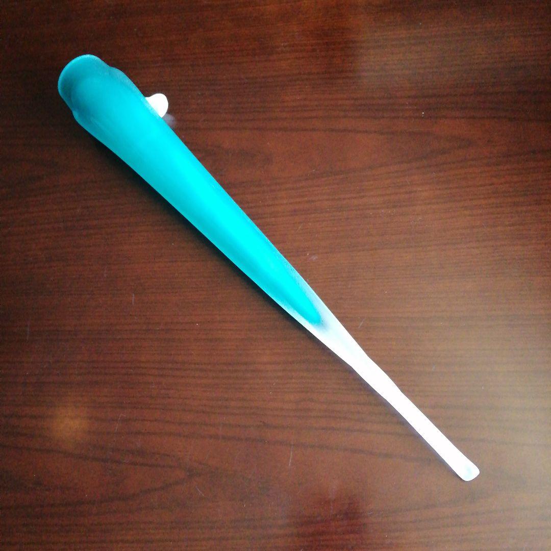 ターコイズブルーガラス掛花入　50cm