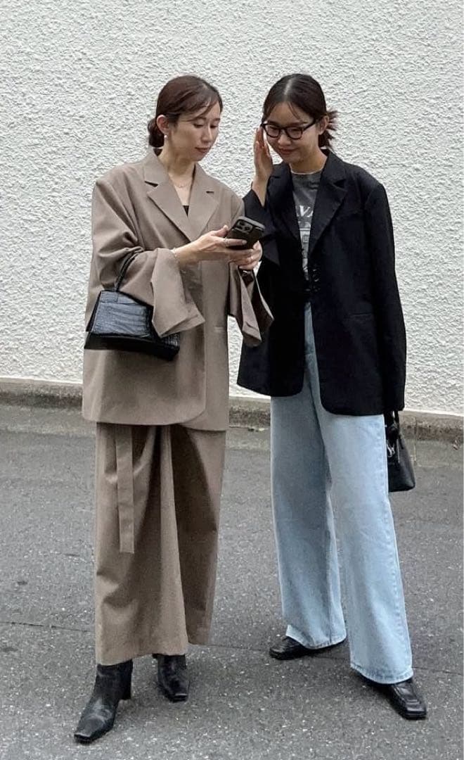 ワイドルーズジーンズ ライトブルー M long