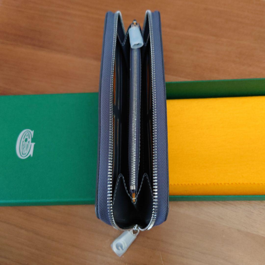 【美品】【購入証明書付】GOYARD/ゴヤール マティニオンGMウォレットグレー