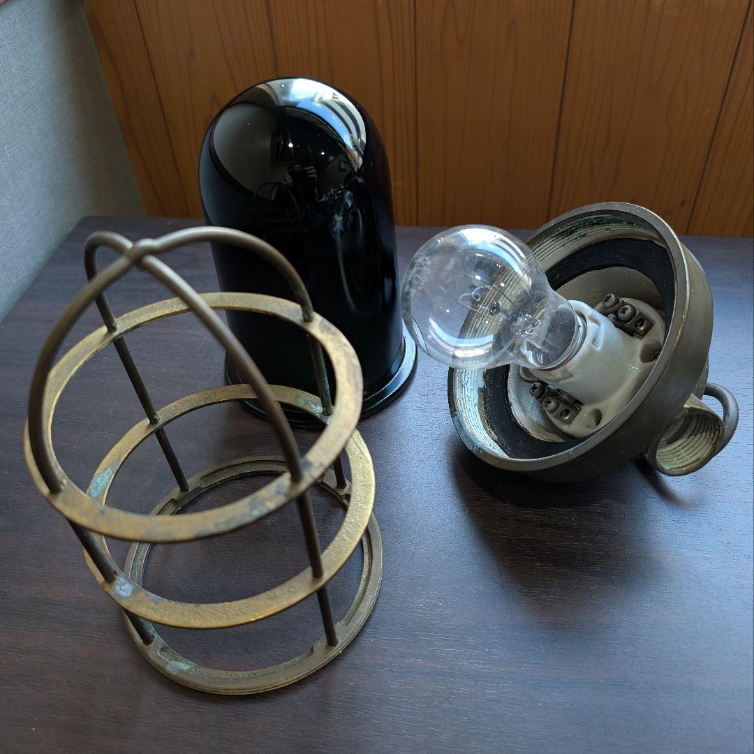 ​【希少】船舶位置灯 グリーン ヴィンテージ 日本船舶用灯 船舶電装 真鍮製