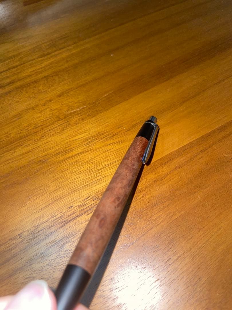 野原工芸　バーズアイ欅上杢　シャーペン　限定品