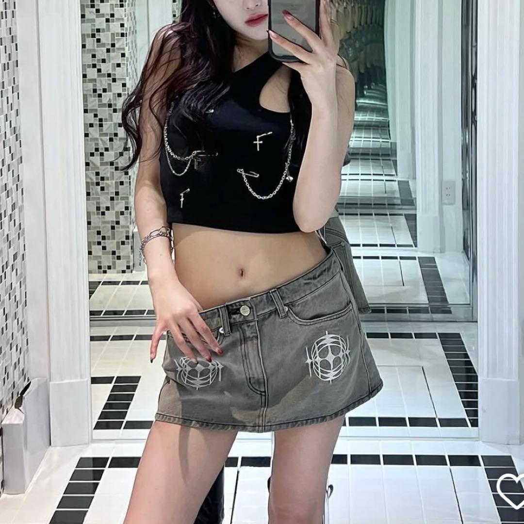 トップス S customize chain tank Theredthread