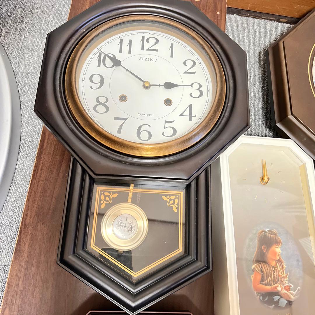 CITIZEN 掛時計 木製フレーム, SEIKO